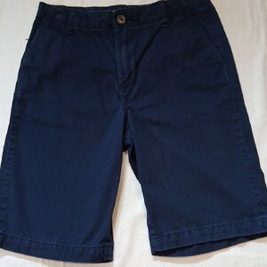 GAP Kids Navy Flat-Front Chino Shorts